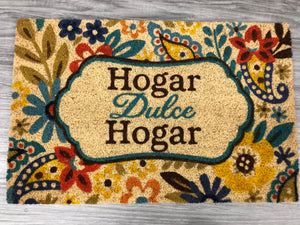 Hogar Dulce Hogar  - Welcome Mat from our Spanish Language Collection