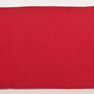 Famous Designer Hemstitch Rectangular Place Mats in Red & Dusty Blue, 14 inches x 20 inches